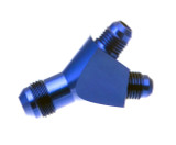 Y-Block Fitting 6an Inlet to Dual 4an Outlet