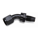 6an Hose End wo/Socket 45-Degree Polished/Black