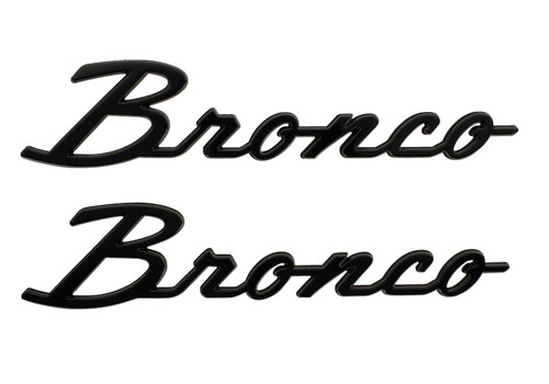 Bronco Classic Script Fender Badge Kit