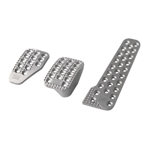 3 Pedal Set Sandblasted Aluminum w/ Long Gas Ped