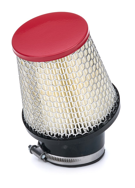 Filter Air Kart 2.437in Inlet 4in 20 Deg Red