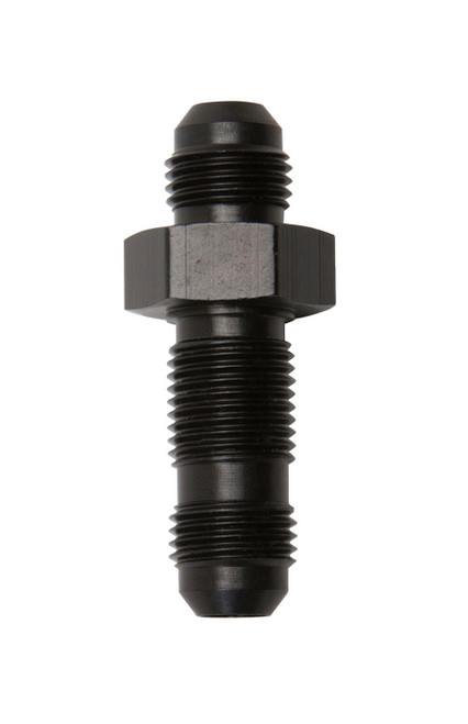 8AN Str Bulkhead Black