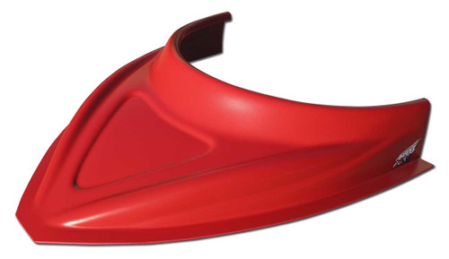 MD3 Hood Scoop 3in Tall Curved Red