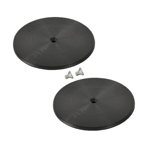 Nose Duct Cap 3IN Plastic Black Pair