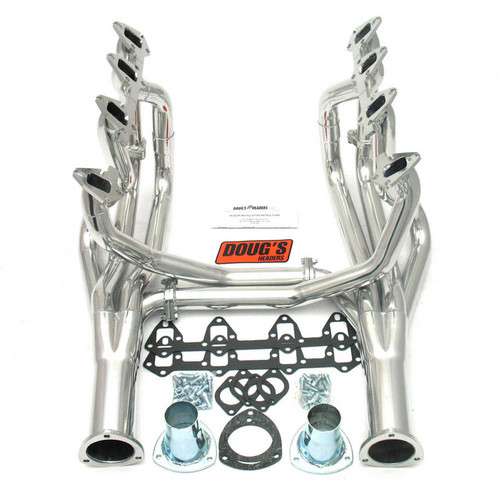 66-70 BBF 390-428 Header Silver Long Tube