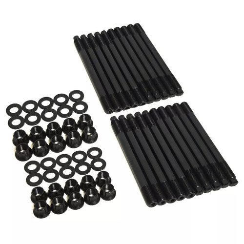 Godzilla Head Stud Kit 12 Point Black Chromoly