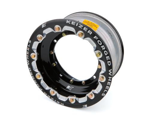 Wheel 4-Pin 10x6 3in BS w/Bdlk & Tabs Black