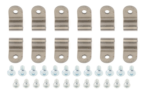 3/8in Stainless Steel Single Line Clamps 12Pk