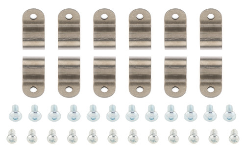 1/2in Stainless Steel Single Line Clamps 12Pk