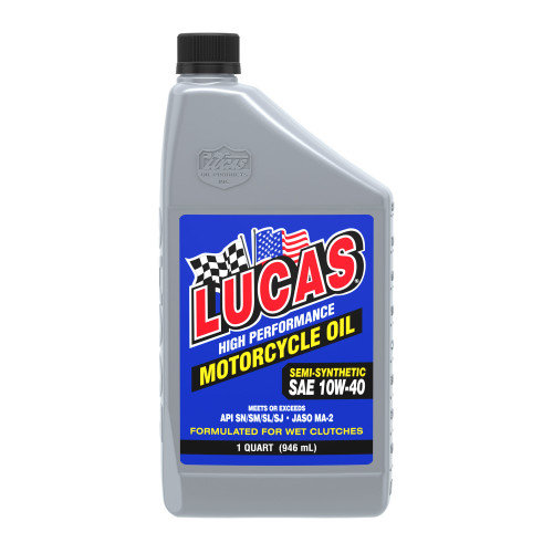 Semi-Synthetic 10w40 Motorcycle Oil Qt