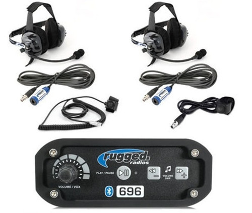 Intercom System 2 Person w/Headsets Bluetooth
