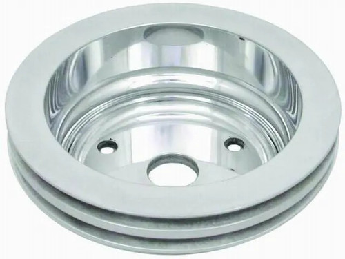 Pol Alum SBC Double Gro ove Pulley