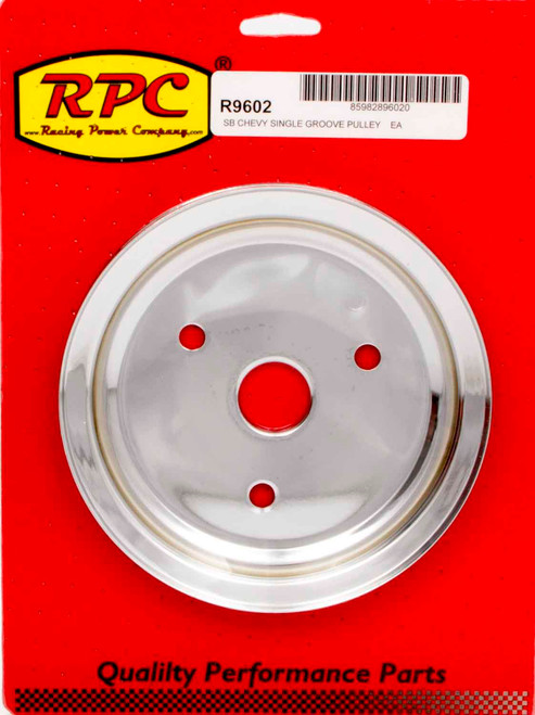 Chrome Steel Crankshaft Pulley SBC Short Wp 6.8