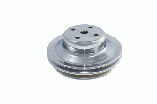 BBC LWP 2 Groove Water Pump Pulley Chrome