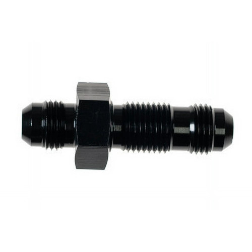 3AN Bulkhead Adapter Black Male Male Straight