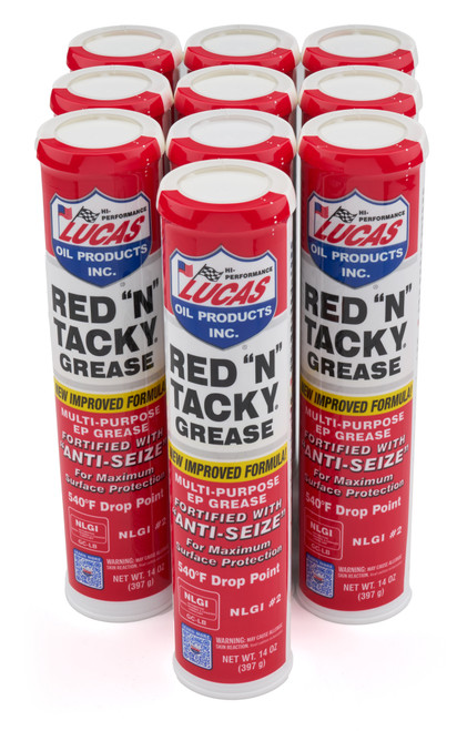Red-N-Tacky Grease Case 10 x 14oz Cartridge