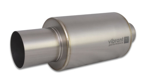 Muffler with Straight Cu t Natural Tip 3in Inlet