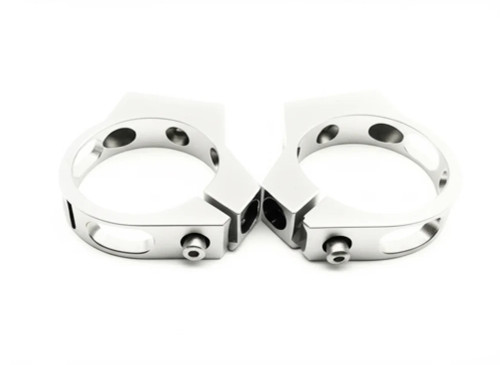 Billet Clamp 2.5 inch Silver 2 Pack