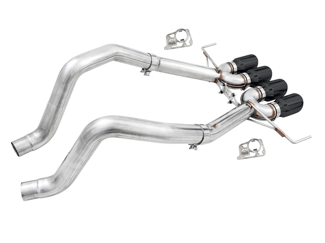 C7 Corvette Exhaust Quad Black Tips