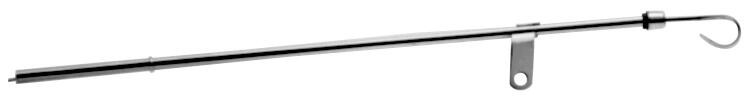 Proform Engine Oil Pan Dipstick and Tube Kit; Chrome; Steel; Fits Big Block Chevy Engine