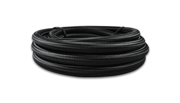 5ft Roll of Black Nylon Braided Hose -4AN