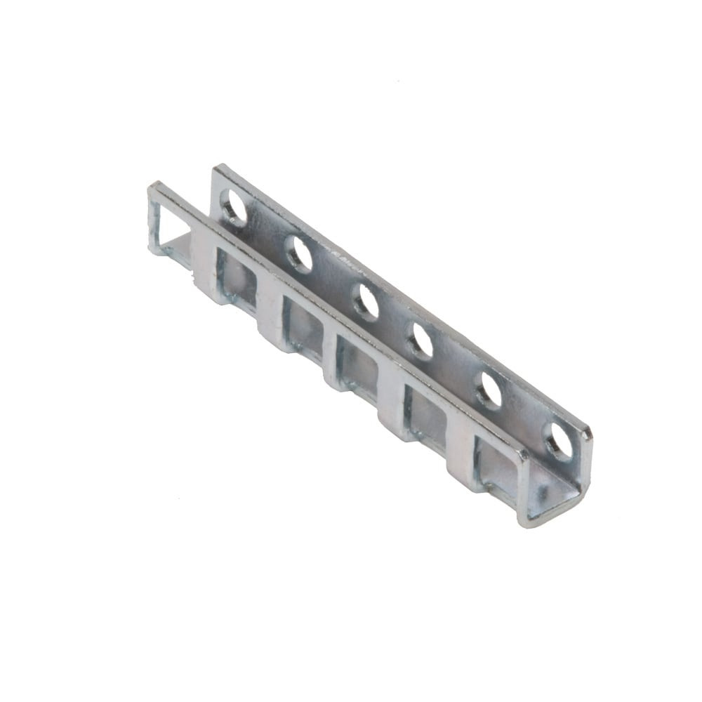 Round Hole Computer Rack Rack Solutions 2U Tall, 0.59In Wide Metal Bracket, Clear Zinc, Converts ...