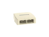 Panduit MINI-COM - Surface mount box - black - 4 ports - CBX4BL-AY