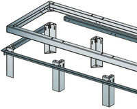 Middle Atlantic 1BAY VRK FOOT SET, 12 FLOO - VFEET-1-12