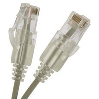 Micropac 15Ft Cat6 UTP Slim Ethernet Nw Bootd Cbl - C6S-15-WHTB
