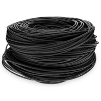 AddOn 1000ft Non-Terminated Black Cat6 Shielded STP Plenum-Rated Solid Copper Patch Cable - ADD-CAT61KSP-BK