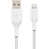 Belkin USB-A TO LTG, BRAID SIL, 1M, BLK. - CAA010BT1MBK