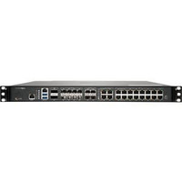Sonicwall Nsa 6700 Network Security/Firewall Appliance - 16 Port - 10/100/1000Base-T, 10Gbase-X, 40Gbase-X - 40 Gigabit Ethernet - AES (192-Bit), Des, Md5, AES (256-Bit), 3Des, AES (128-Bit), Sha-1 - 6000 VPN -16 X RJ-45 - 14 Total - 02-SSC-9592