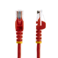 Startech Cat5E Patch Cable With Snagless Rj45 Connectors - 10 Ft, Red - 45PATCH10RD