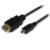 Startech 3 Ft High Speed HDMI Cable With Ethernet - HDMI To HDMI Micro - M/M - HDMIADMM3