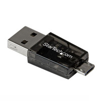 Startech Micro Sd To Micro USB / USB Otg Adapter Card Reader For Android Devices - Connect A Micro Sd Card To Your Computer Or Otg Mobile Device, Through A USB Or Micro USB Port - Card Reader For Android - Otg Adapter - MSDREADU2OTG
