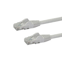 Startech Cat6 Patch Cable With Snagless Rj45 Connectors - 15 Ft, White - N6PATCH15WH