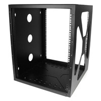 Startech 12U Sideways Wallmount Rack For Servers - Side-Mount Server Rack For Easy Access - Wall Mount Your Server Or Networking Equipment Sideways, For Easy Access - 12U Wall-Mount Rack - 12U Server Rack - 12U Open Frame - Wall Mount - RK1219SIDEM