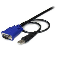 Startech 10 Ft Ultra Thin USB VGA 2-In-1 KVM Cable - SVECONUS10
