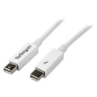 Startech 2M White Thunderbolt Cable - M/M - TBOLTMM2MW