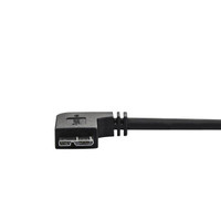 Startech Slim Micro-USB 3.0 Cable - M/M - Right-Angle Micro USB - 2M (6Ft) - USB3AU2MRS