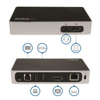 Startech 4K Displayport Docking Station For Laptops - USB 3.0 - USB3VDOCK4DP
