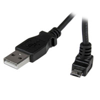 Startech 2M Micro USB Cable - A To Up Angle Micro B - USBAUB2MU