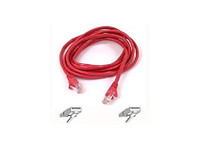 Belkin Patch cable - RJ-45 (M) - RJ-45 (M) - 12 ft - UTP - ( CAT 5e ) - red - A3L791-12-RED