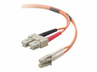 Belkin Patch Cable - LC-Multimode - Male - LC-Multimode - Male - Fiber optic - 3 M - Orange - A3B025. - LCLC500-03M-TAA