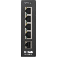 D-Link 5-Port UNManaged Industrial Switch, -40C to +75C - DIS-100G-5W