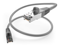 UNC 100Ft Cat5E Snagless Shielded (STP) Ethernet Network Patch Cable Gray - 100 Foot Gray Cat5E Patch Cable - 100 Ft Cat5E Cable Booted - 100 Foot Cat5E Network Cable - Rj45 To Rj45 - High Speed 350Mhz High Quality Iso/Iec - PC5E-100F-GRY-SH-S