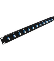 Enet 12 Port Duplex LC SMF SMF PATCH PANEL 1RU Rack Mount - LCPP-SM-12PD-ENC