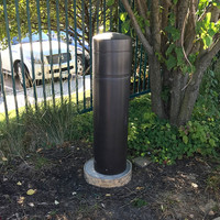 Acceltex 46 inch brown bollard - ATS-BOLMNT-11-STDBRN