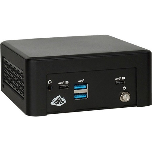 SNUC Chimney Rock LLN11CRC Desktop Computer - Intel Celeron 6305E Dual-core (2 Core) 1.80 GHz - 4 GB RAM DDR4 SDRAM - 256 GB M.2 PCI Express 4.0 SSD - Small Form Factor - 91A-ZHG5-001