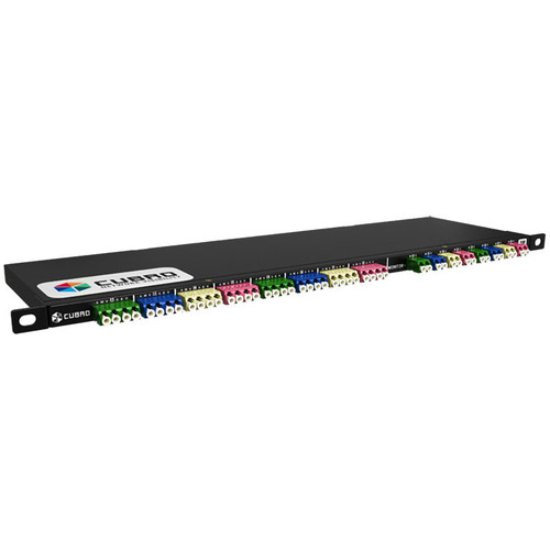 Cubro Optical TAP, 4 Links MM 50/125 LC connectors, 19in 1/3U height, splitting ratio 70/30 - CUB.OPTOSLIM-4L-MM-7